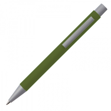 Logotrade promotional item picture of: Metal ballpen soft touch ABU DHABI