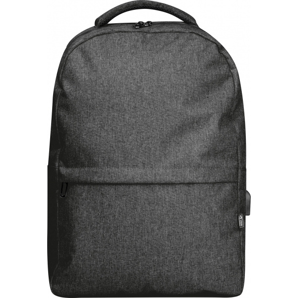 Logo trade promotional gift photo of: rPET backpack RIMINI