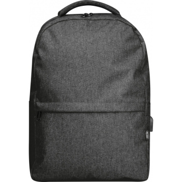 Logo trade promotional product photo of: rPET backpack RIMINI