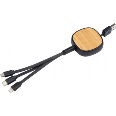 Logo trade promotional gift photo of: Charging cable STRASBOURG