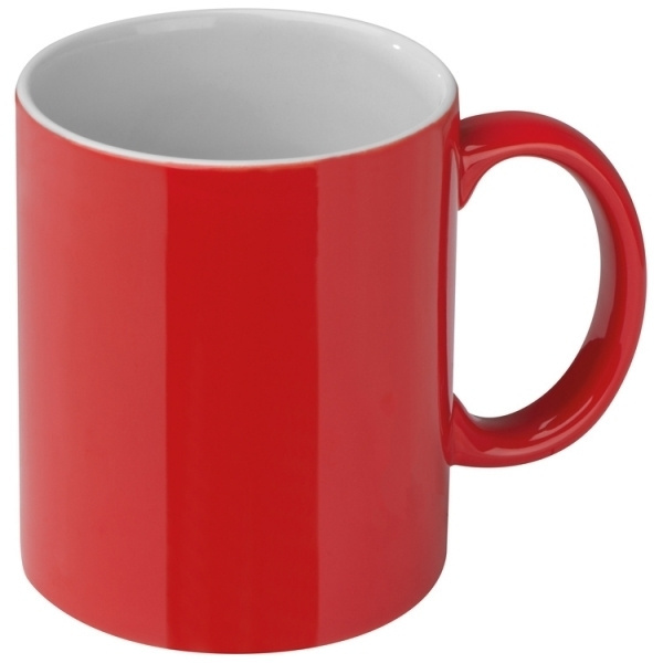 Logo trade promotional gifts image of: Ceramic cup LISSABON 300 ml