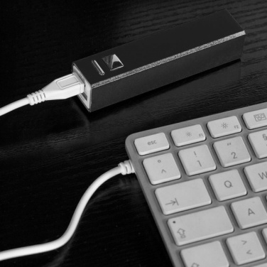 Logotrade promotional item picture of: Metal power bank PORT HOPE 2200mAh