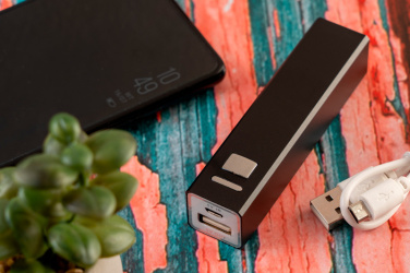 Logotrade promotional product picture of: Metal power bank PORT HOPE 2200mAh