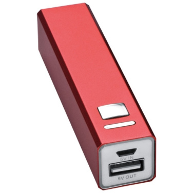 Logo trade promotional product photo of: Metal power bank PORT HOPE 2200mAh