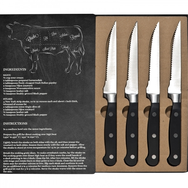 Logo trade promotional gifts picture of: Steak knife set LONDON