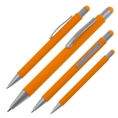 Logo trade promotional giveaways image of: Metal ballpen touch pen soft touch SALT LAKE CITY