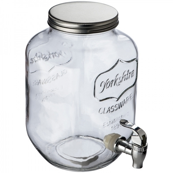 Logo trade promotional products picture of: Set drink dispenser and glasses ACAPULCO