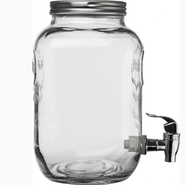 Logo trade promotional merchandise photo of: Set drink dispenser and glasses ACAPULCO