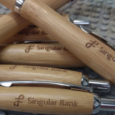Logotrade advertising product image of: Wooden ballpen BRENTWOOD