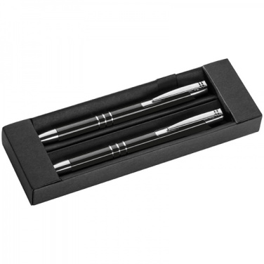 Logo trade business gift photo of: Metal writing set CLAREMONT