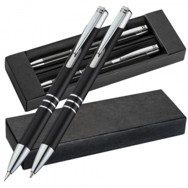 Logotrade promotional products photo of: Metal writing set CLAREMONT