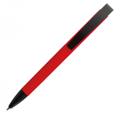 Logo trade promotional gift photo of: Metal ballpen soft touch BRESCIA