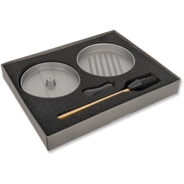 Logo trade promotional gifts image of: Burger press with silicone brush TEXAS