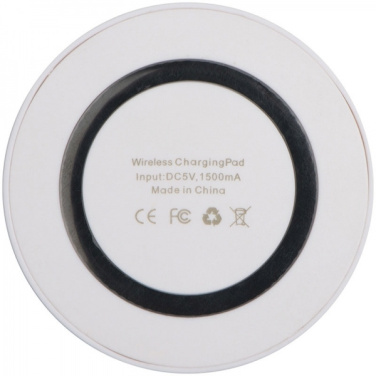 Logo trade promotional giveaways picture of: Induction charger KARTHAGO