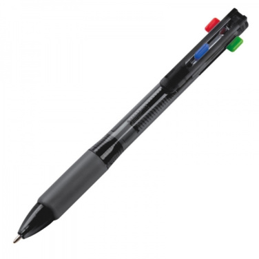 Logo trade promotional products picture of: Plastic ballpen 4in1 NEAPEL