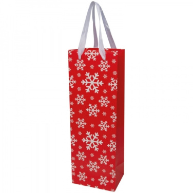 Logo trade promotional product photo of: Wine bag in Christmas design LAPLAND