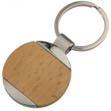 Logotrade promotional gift picture of: Wooden keyring LANGHAUS