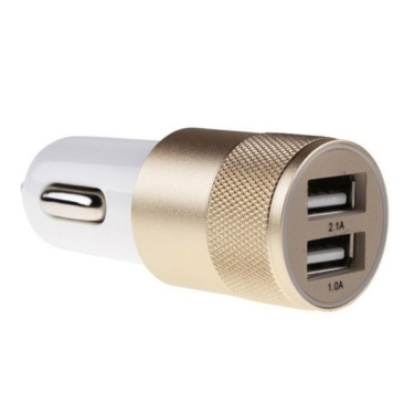Logo trade promotional gifts image of: Metal car charger