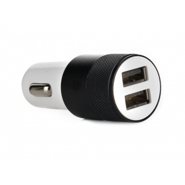 Logo trade corporate gifts image of: Metal car charger