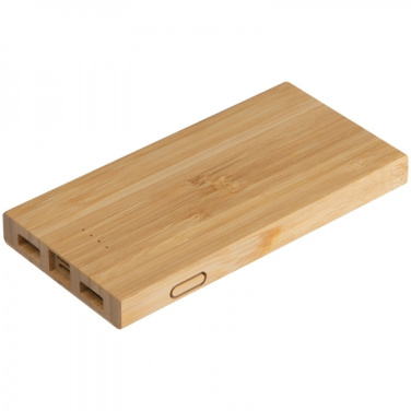 Logo trade promotional items picture of: Bamboo power bank KATOWICE