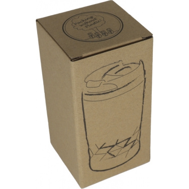 Logo trade business gift photo of: Stainless steel mug with lid ROMA 250 ml
