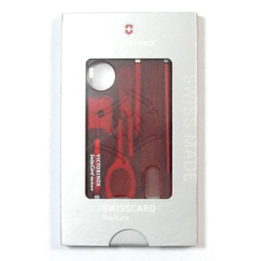 Logotrade advertising products photo of: Multitool SwissCard Nailcare Victorinox