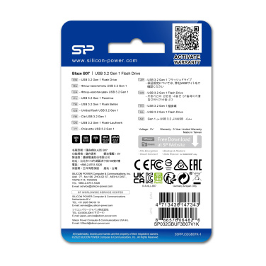 Logotrade promotional giveaways photo of: PENDRIVE SILICON POWER BLAZE - B07 3.2 16GB