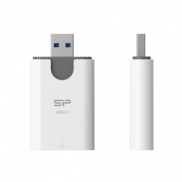 Logo trade business gift photo of: MicroSD and SD card reader Silicon Power Combo 3.1