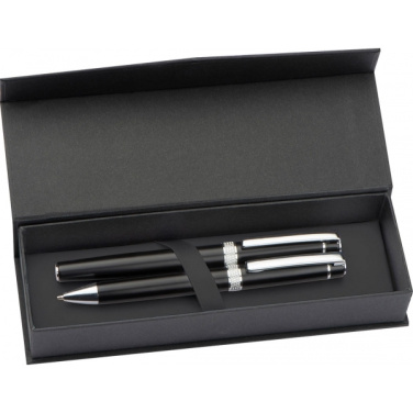 Logotrade promotional merchandise photo of: Metal writing set KARLOVAC