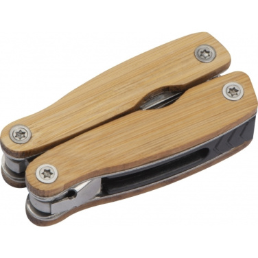 Logo trade promotional giveaways picture of: Multifunction tool bamboo LEEDS