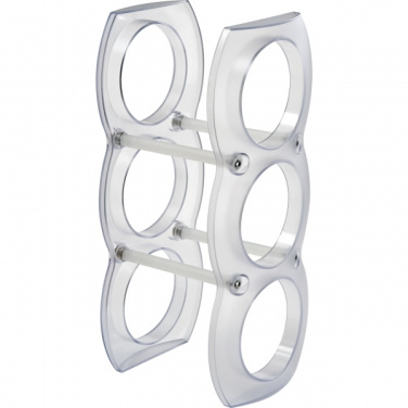 Logo trade corporate gifts picture of: Plastic wine rack MONTEGO BAY