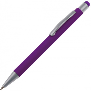 Logotrade promotional giveaway image of: Metal ballpen touch pen soft touch SALT LAKE CITY