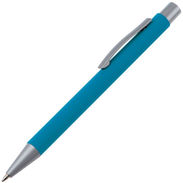 Logo trade promotional gifts picture of: Metal ballpen soft touch ABU DHABI