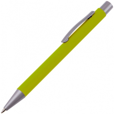 Logo trade advertising products image of: Metal ballpen soft touch ABU DHABI