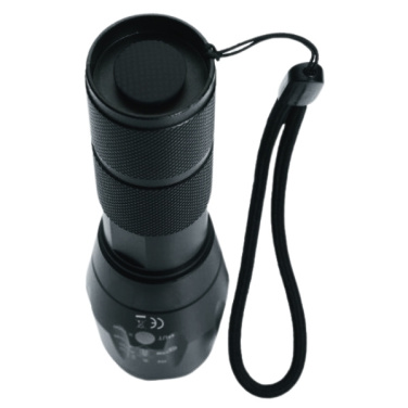 Logo trade promotional giveaway photo of: Flashlight ANTELAO Schwarzwolf