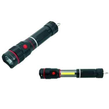 Logo trade promotional giveaways picture of: Flashlight BIWA Schwarzwolf