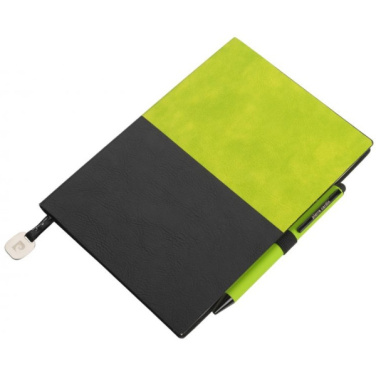 Logo trade promotional giveaways image of: Notepad A5 & ballpoint pen REPORTER Pierre Cardin