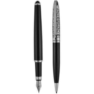 Logo trade business gifts image of: Writing set ballpoint pen & fountain pen JACQUES Pierre Cardin