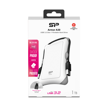 Logo trade corporate gifts image of: Hard Disc Silicon Power Armor A30 2TB