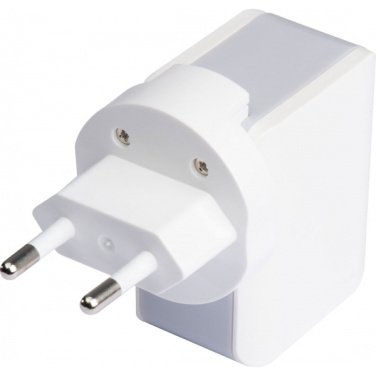 Logo trade promotional merchandise photo of: Travel adapter ANTWERP