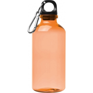Logo trade promotional merchandise image of: Recycled PRT bottle MECHELEN 400 ml