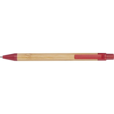 Logo trade advertising products image of: Wheatstraw and bamboo ballpen HALLE