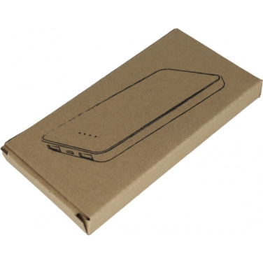 Logo trade promotional merchandise picture of: Wireless charger and powerbank 8000 mAh MILAN