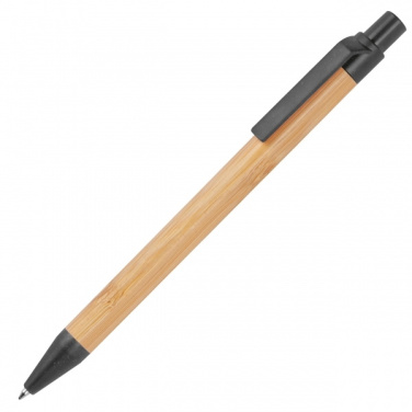 Logo trade advertising product photo of: Wheatstraw and bamboo ballpen HALLE
