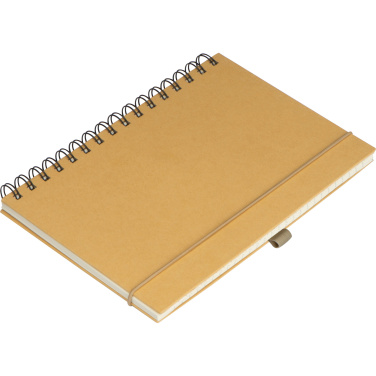 Logo trade business gifts image of: Cardboard notebook SILKEBORG