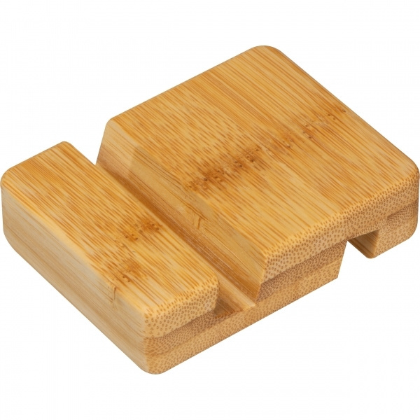 Logotrade promotional giveaway picture of: Bamboo smartphone holder SAN SEBASTIAN