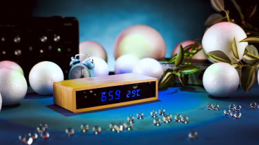 Logo trade promotional giveaways picture of: Desk clock TRONDHEIM