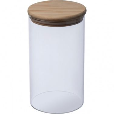 Logo trade corporate gifts image of: Borosilicate container ONTARIO 1000 ml