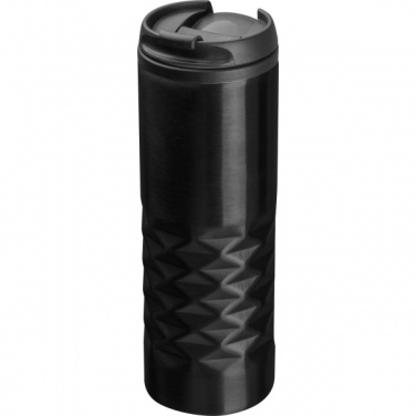 Logo trade promotional giveaways image of: Thermal stainless steel mug SANTANDER 500 ml