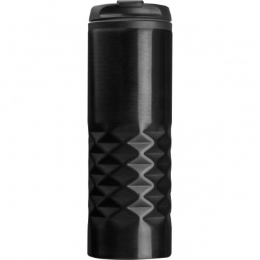 Logo trade promotional giveaways picture of: Thermal stainless steel mug SANTANDER 500 ml